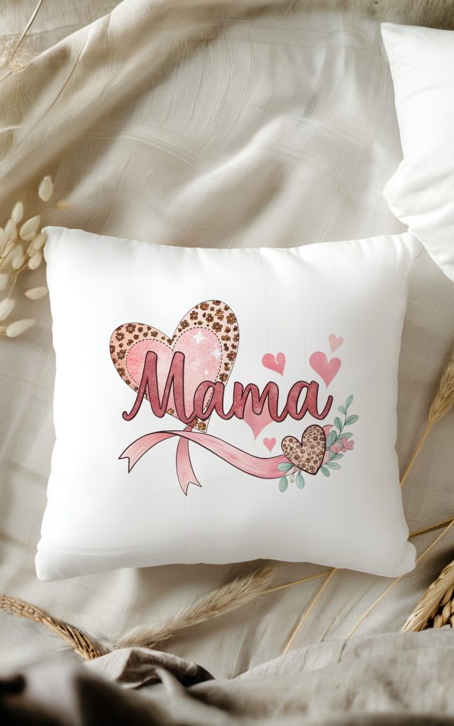 MAMA Heat Pillow with Leopard Print