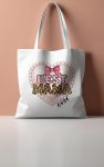 Glitter & Leopard BEST MAMA EVER Tote Bag