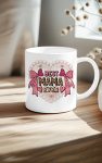 Pearl & Bow Heart BEST MAMA EVER Mug