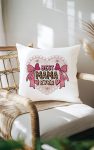 Pearl & Bow Heart BEST MAMA EVER Pillow