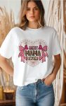 Pearl & Bow Heart BEST MAMA EVER T-Shirt