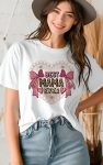 Pearl & Bow Heart BEST MAMA EVER T-Shirt