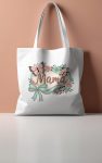 Vintage Floral & Butterfly Mama Tote Bag